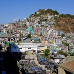 Aizawl, widok z mojego hotelu